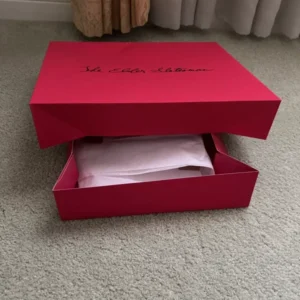 Gift Box Rosy Red 14.75 x 11.5 x 2.5 inches Cardboard with Tissue