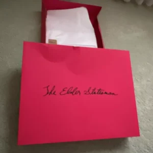 Gift Box Rosy Red 14.75 x 11.5 x 2.5 inches Cardboard with Tissue