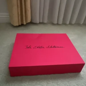 Gift Box Rosy Red 14.75 x 11.5 x 2.5 inches Cardboard with Tissue